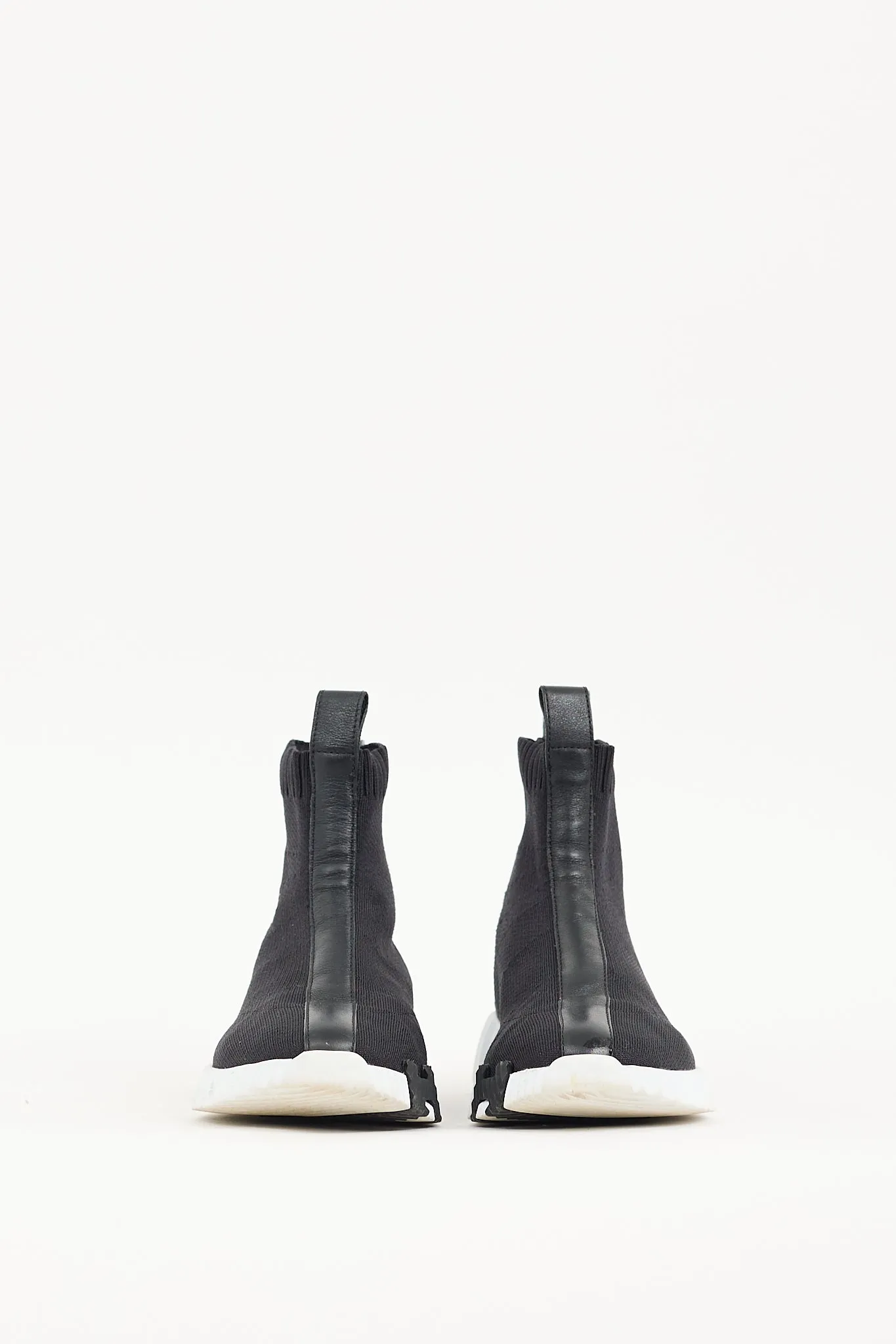 Black & White Fun Knit Sneaker