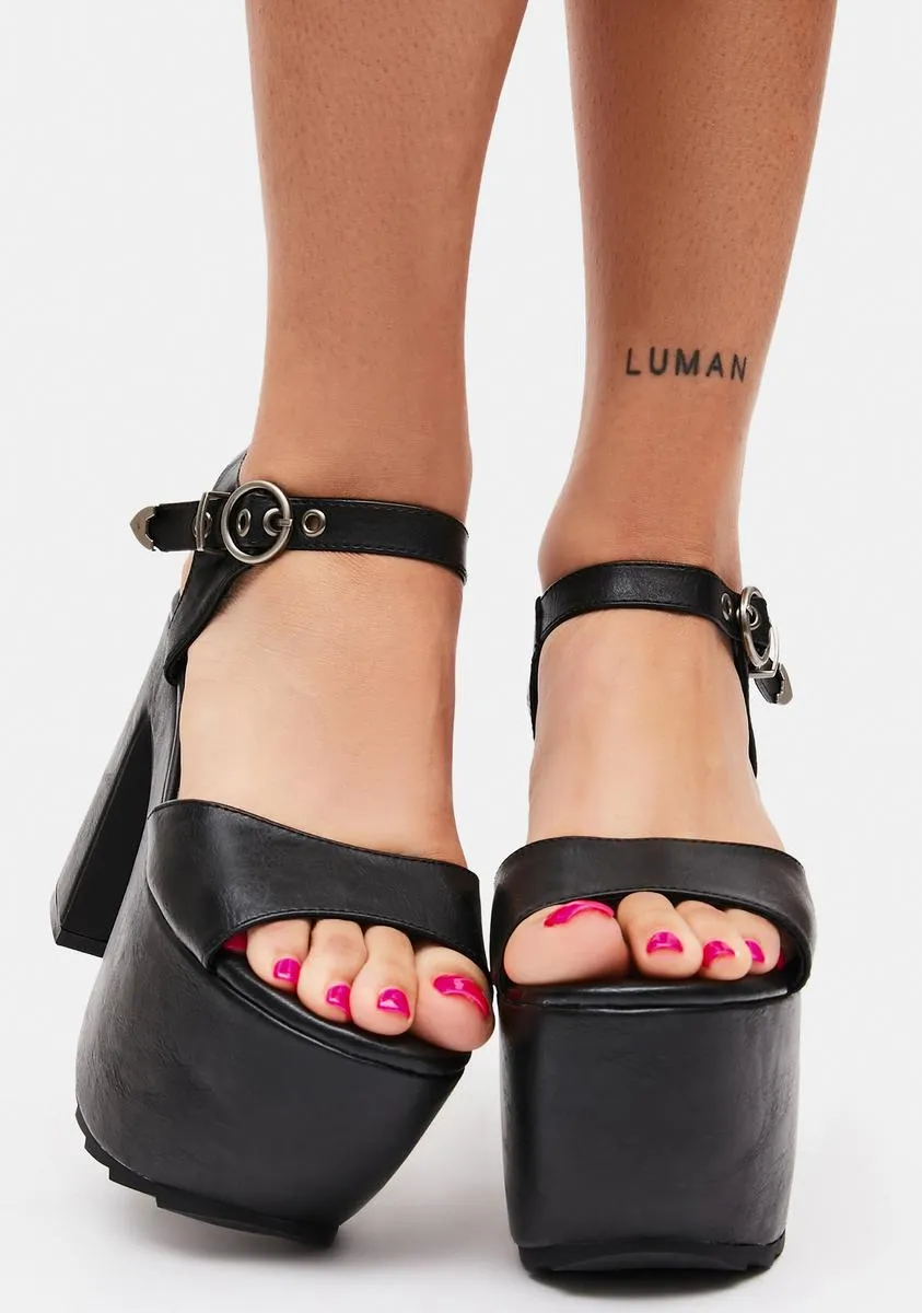 Black Work That Platform Heels