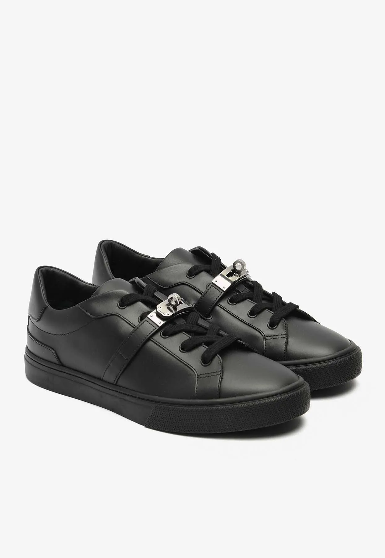 Day Palladium Kelly Buckle Sneakers in Black Calf Leather