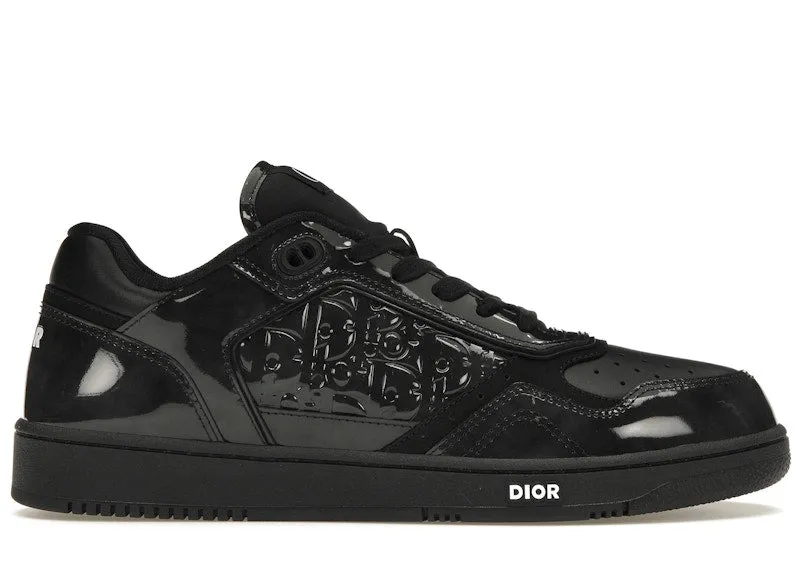 Dior B27 Low Black Patent Dior Oblique Gravity Embossed