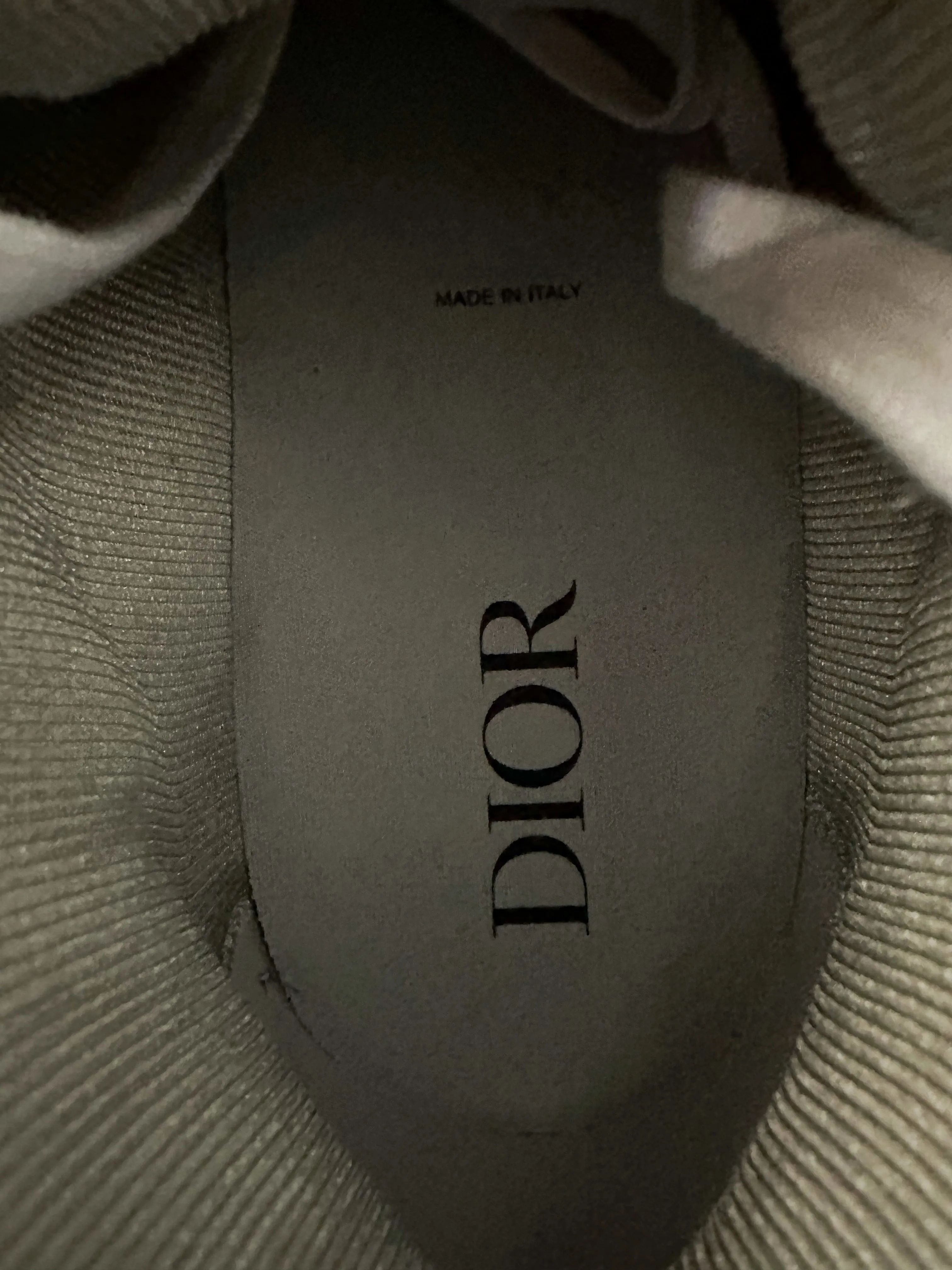 Dior Grey & White Oblique B27 Sneakers