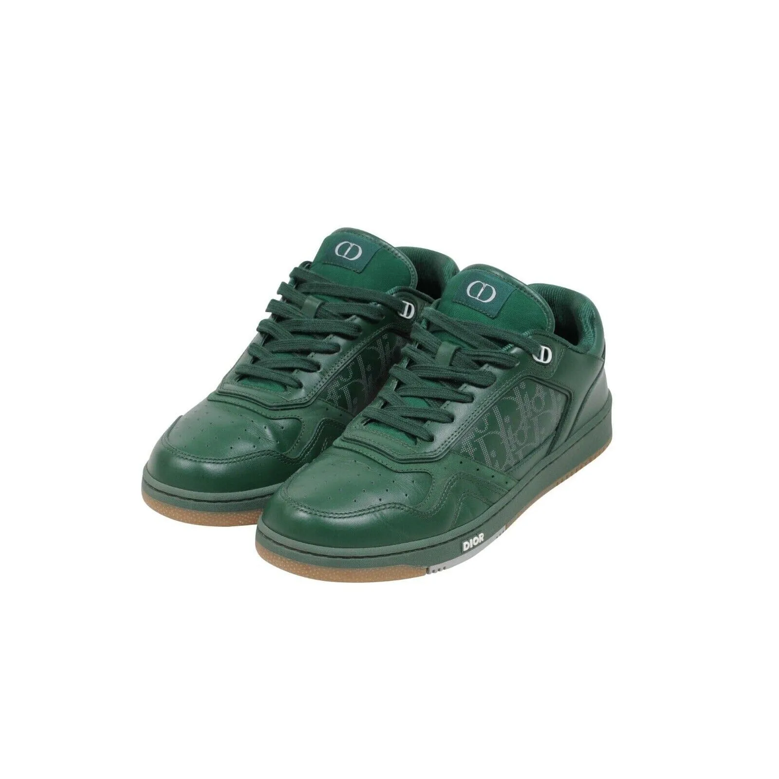 Green Oblique Galaxy Leather World Tour B27 Sneakers