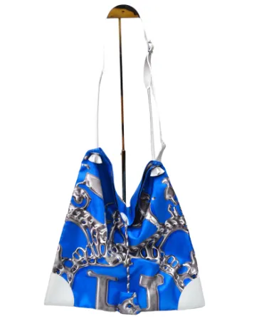 Hermes Silky City Bag Printed Silk and Leather PM
