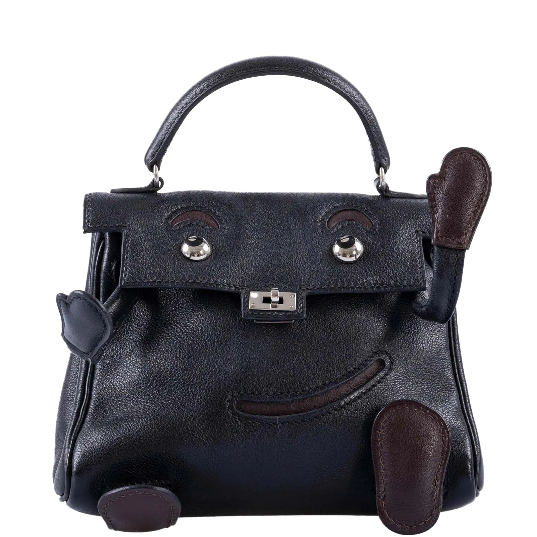 Hermès Kelly Doll Quelle Idole Black Gulliver Palladium Hardware