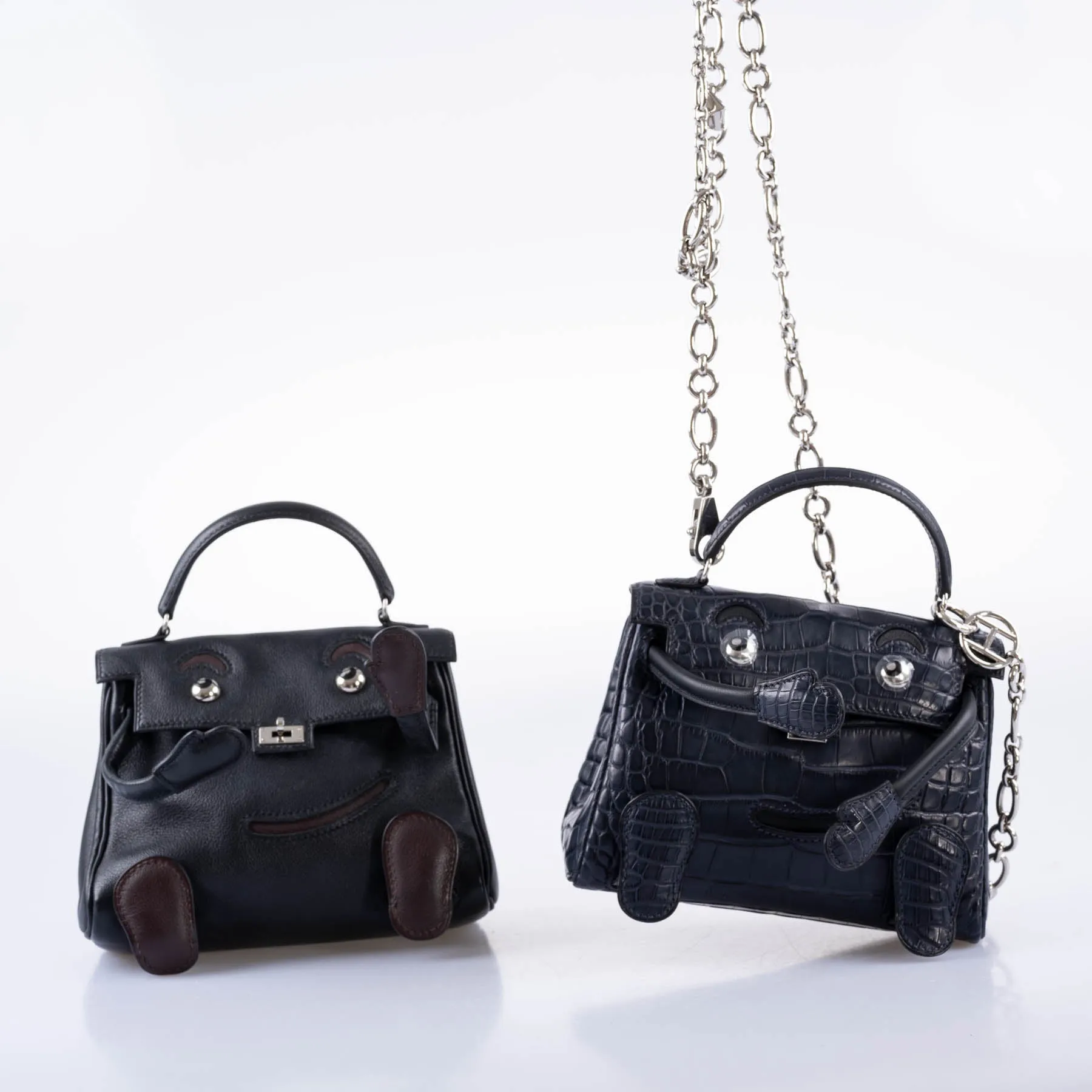 Hermès Kelly Doll Quelle Idole Black Gulliver Palladium Hardware