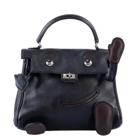 Hermès Kelly Doll Quelle Idole Black Gulliver Palladium Hardware