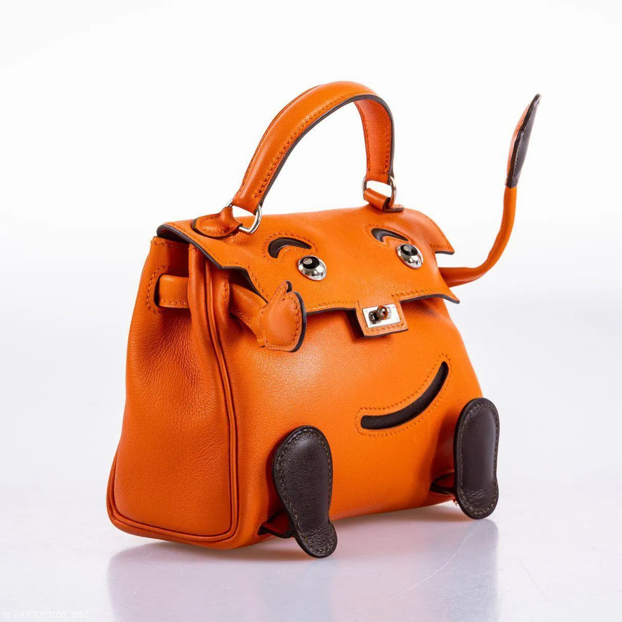 Hermès Kelly Doll Quelle Idole Orange H Gulliver Palladium Hardware