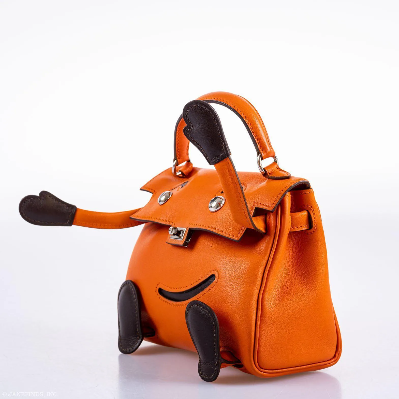 Hermès Kelly Doll Quelle Idole Orange H Gulliver Palladium Hardware