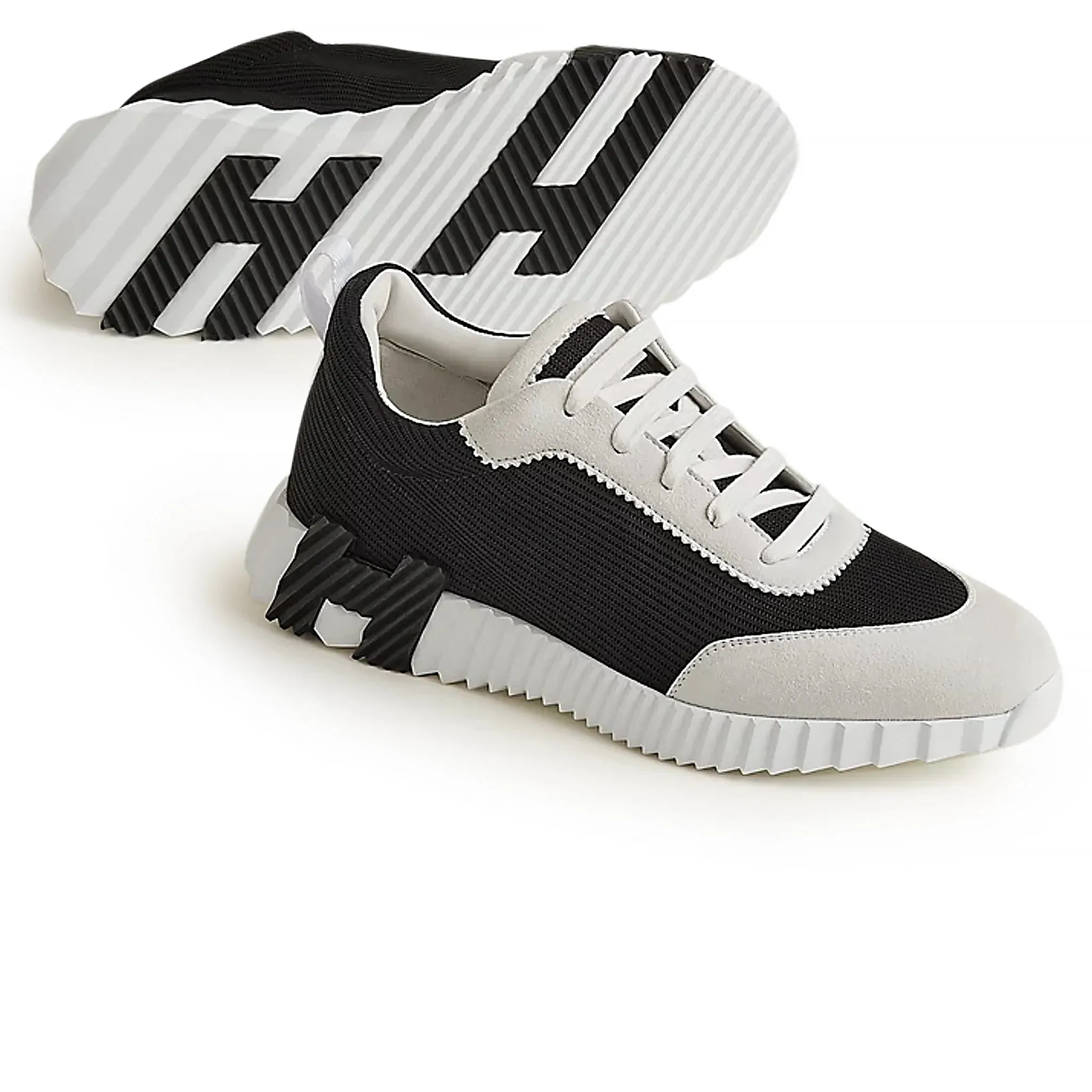 Hermès Paris Bouncing Sneaker White Black