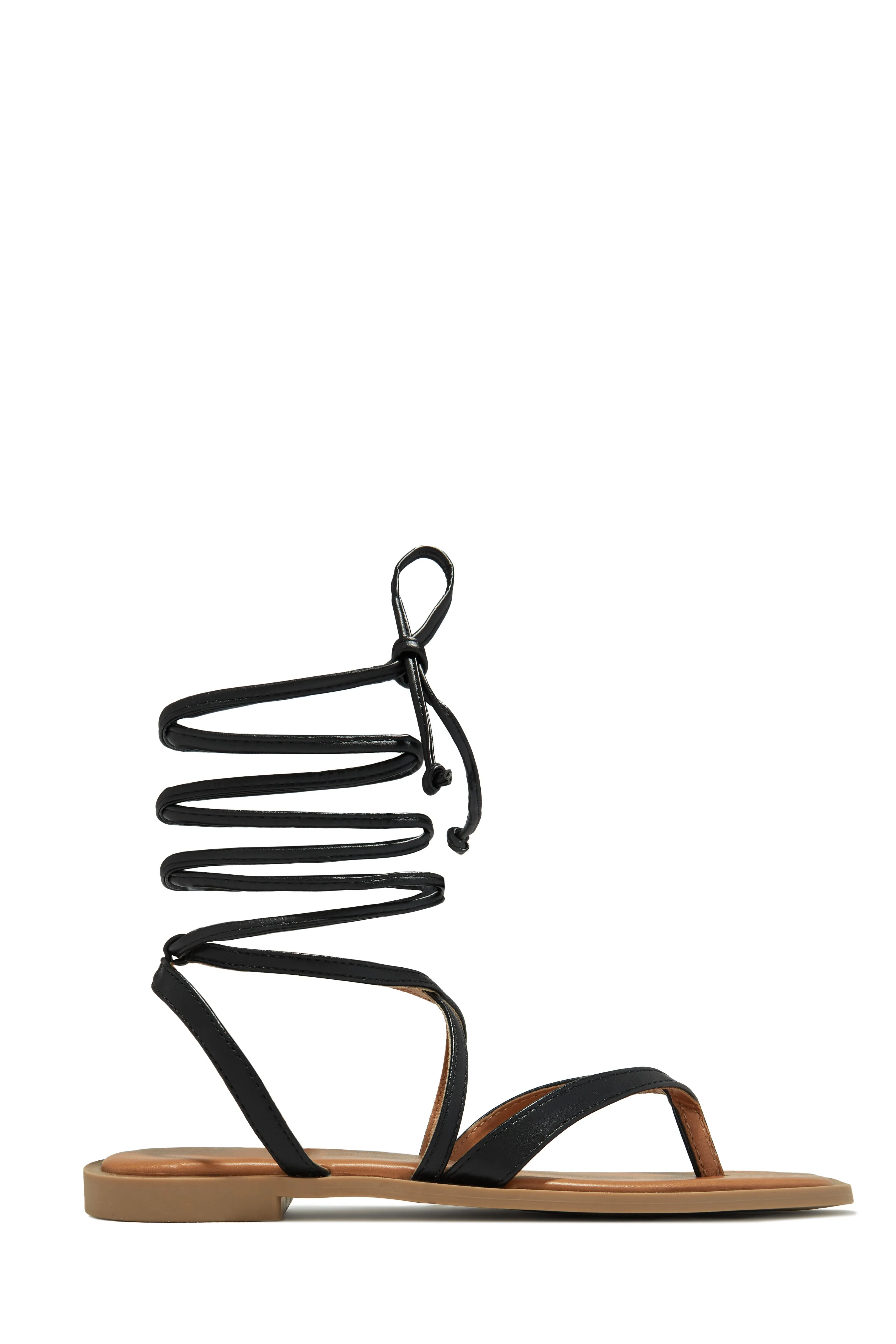 Mina Lace Up Sandals - Bone