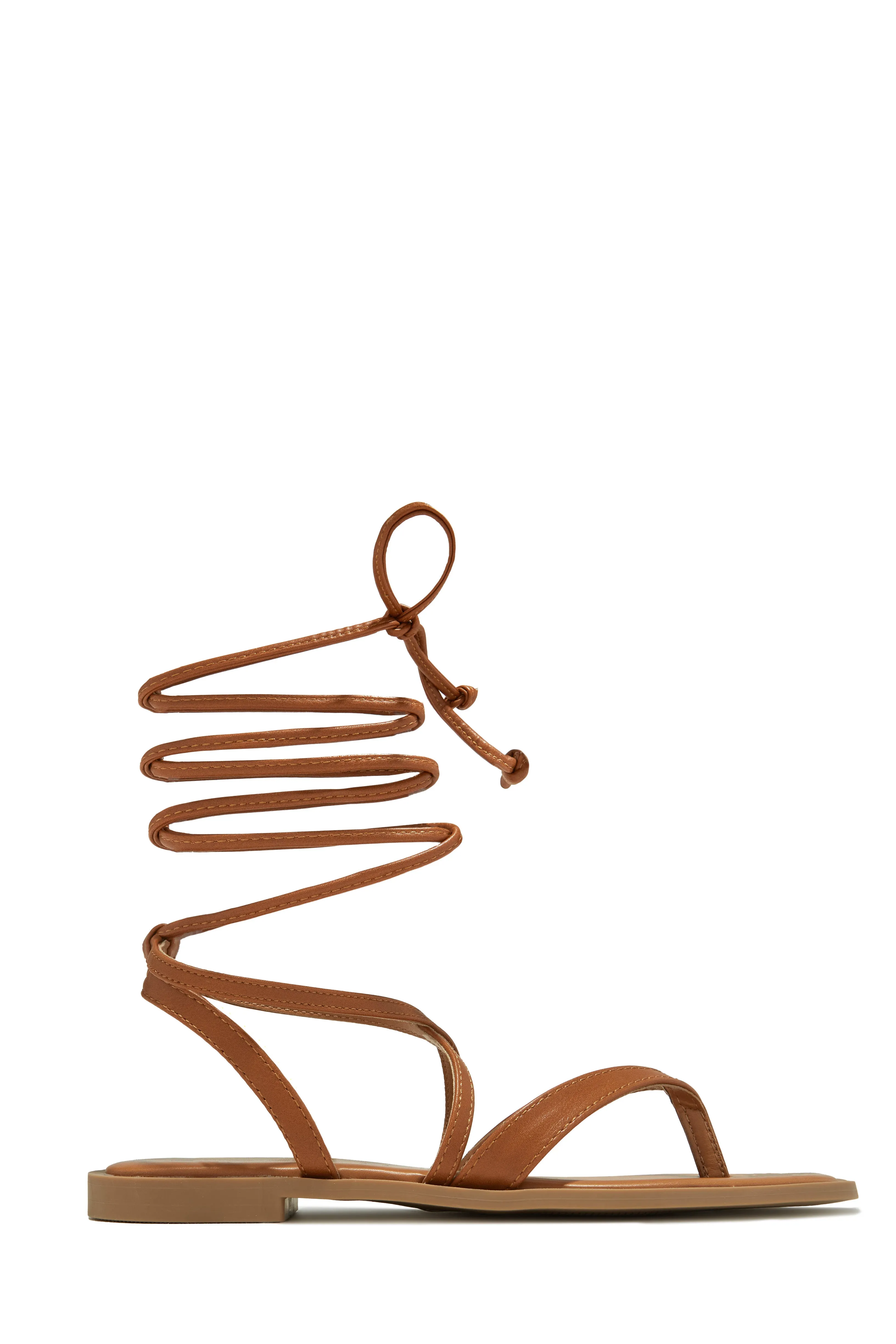 Mina Lace Up Sandals - Bone
