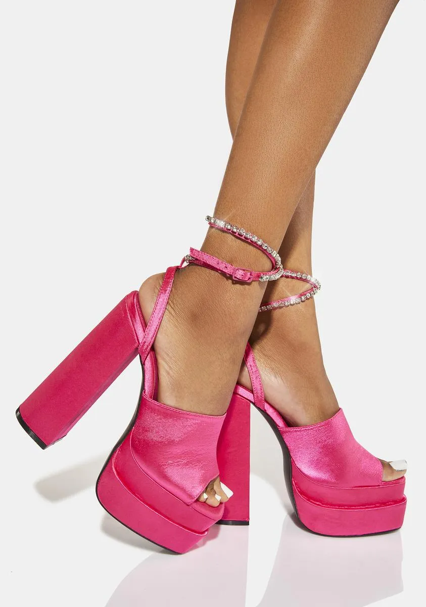 Pink Lilibet Platform Heels