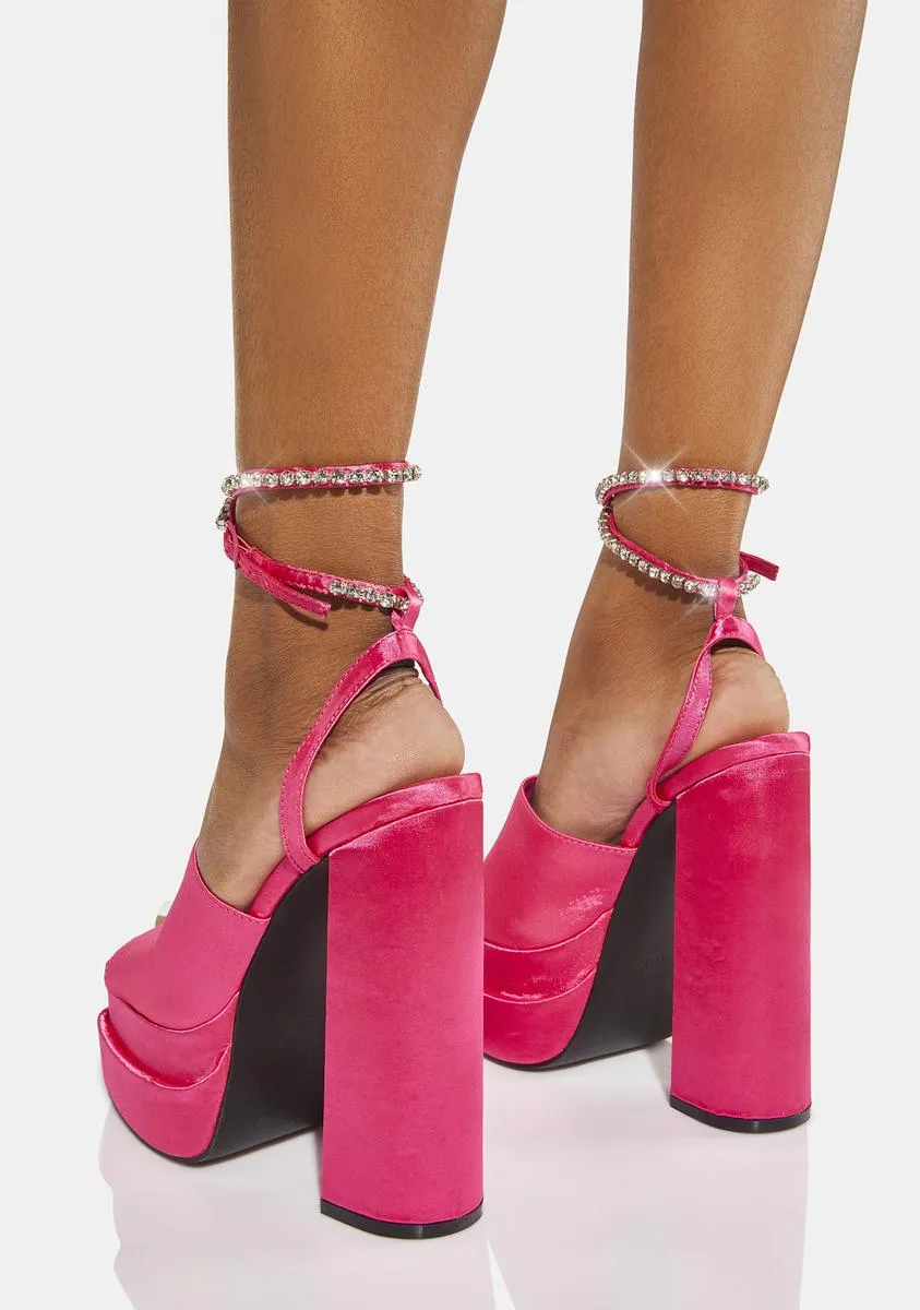 Pink Lilibet Platform Heels