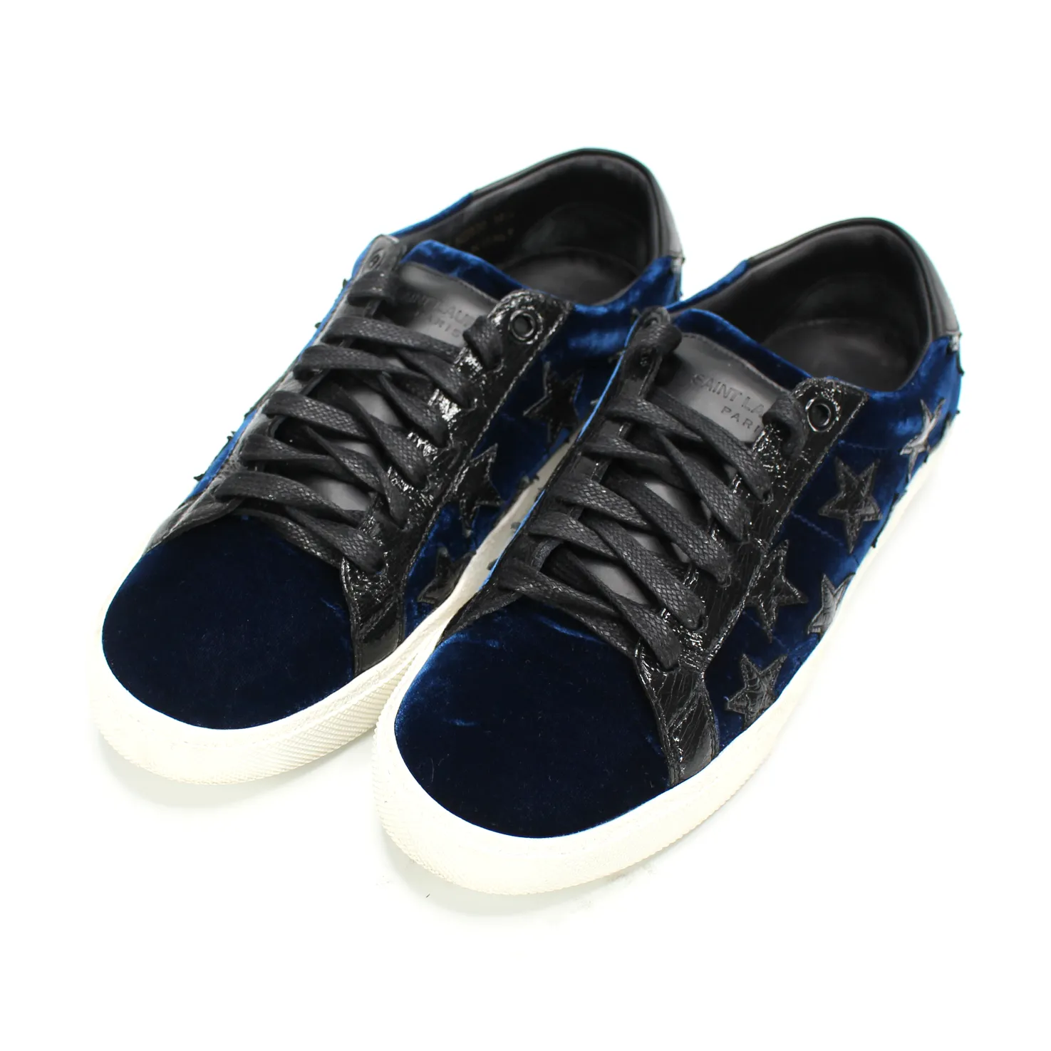 Saint Laurent Velvet Court Sneakers