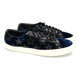Saint Laurent Velvet Court Sneakers