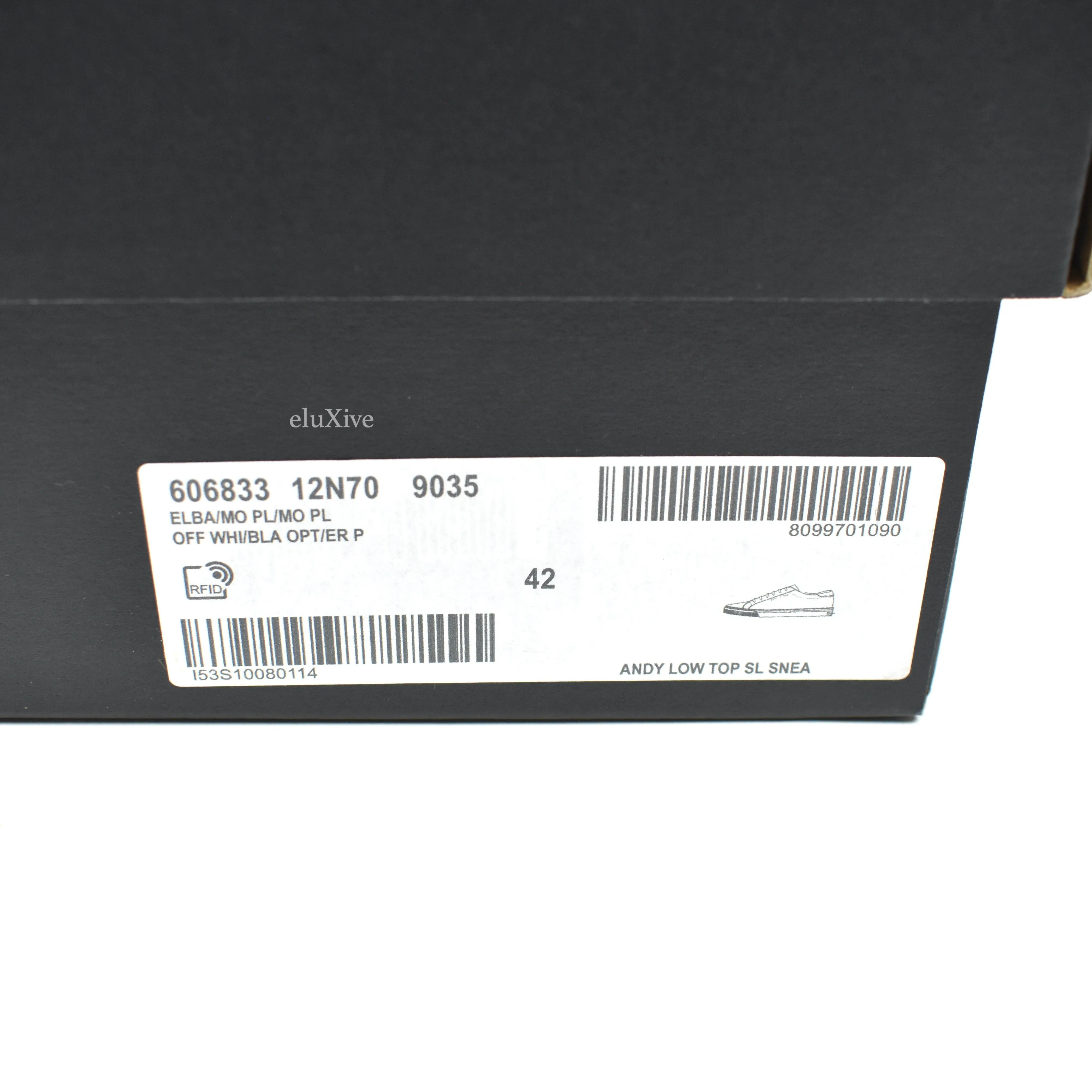 Saint Laurent - White Canvas Andy Low Top Sneakers