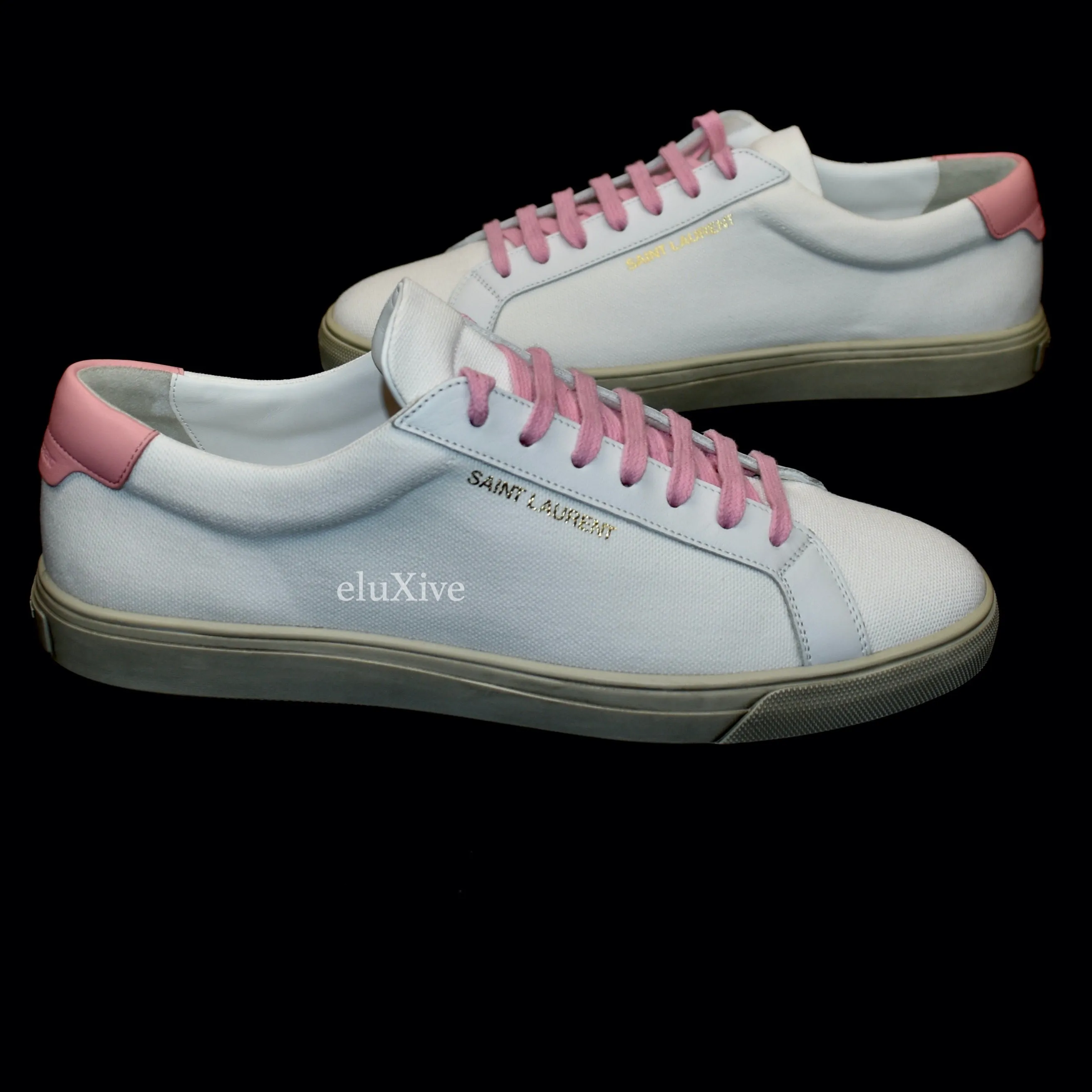 Saint Laurent - White Canvas Andy Low Top Sneakers