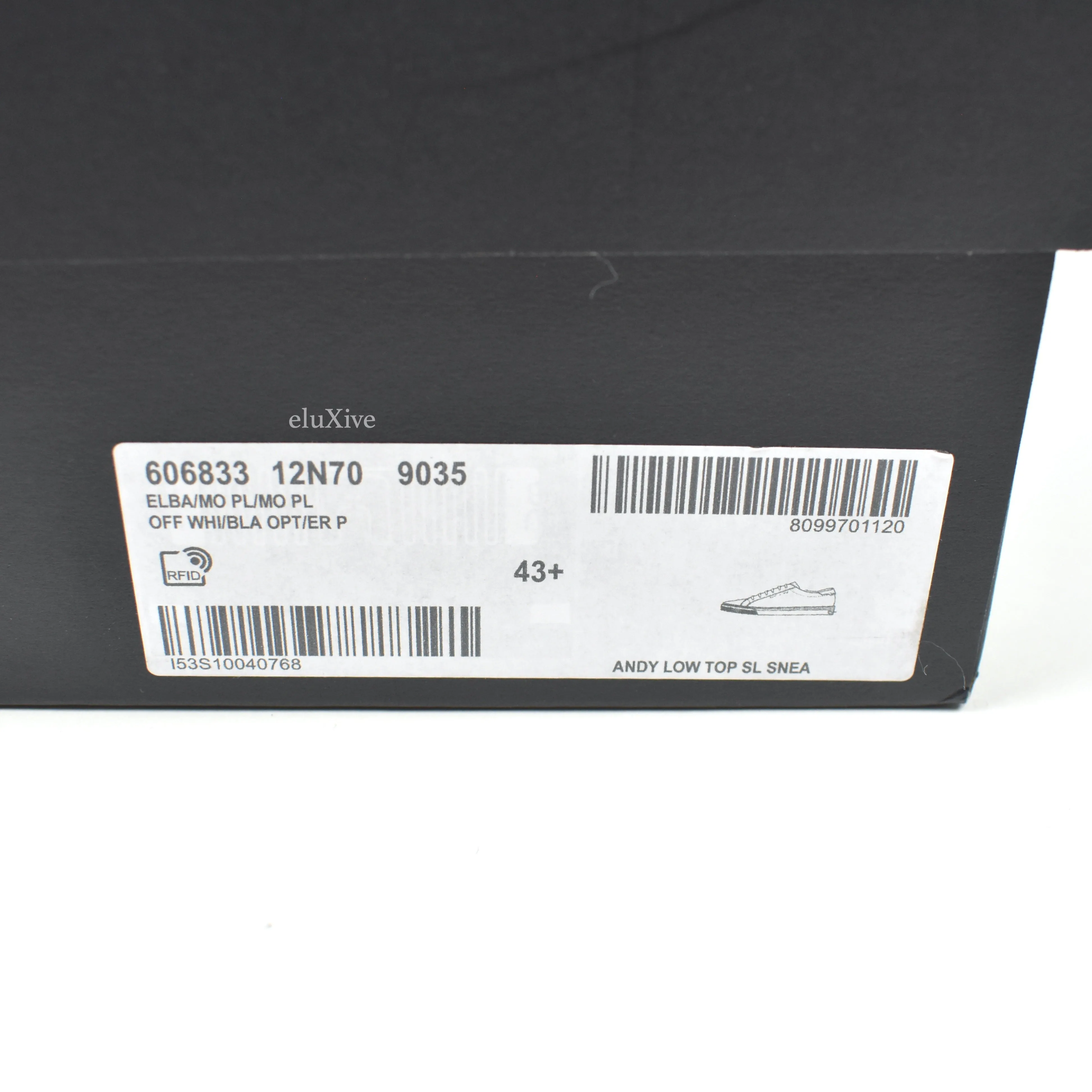 Saint Laurent - White Canvas Andy Low Top Sneakers
