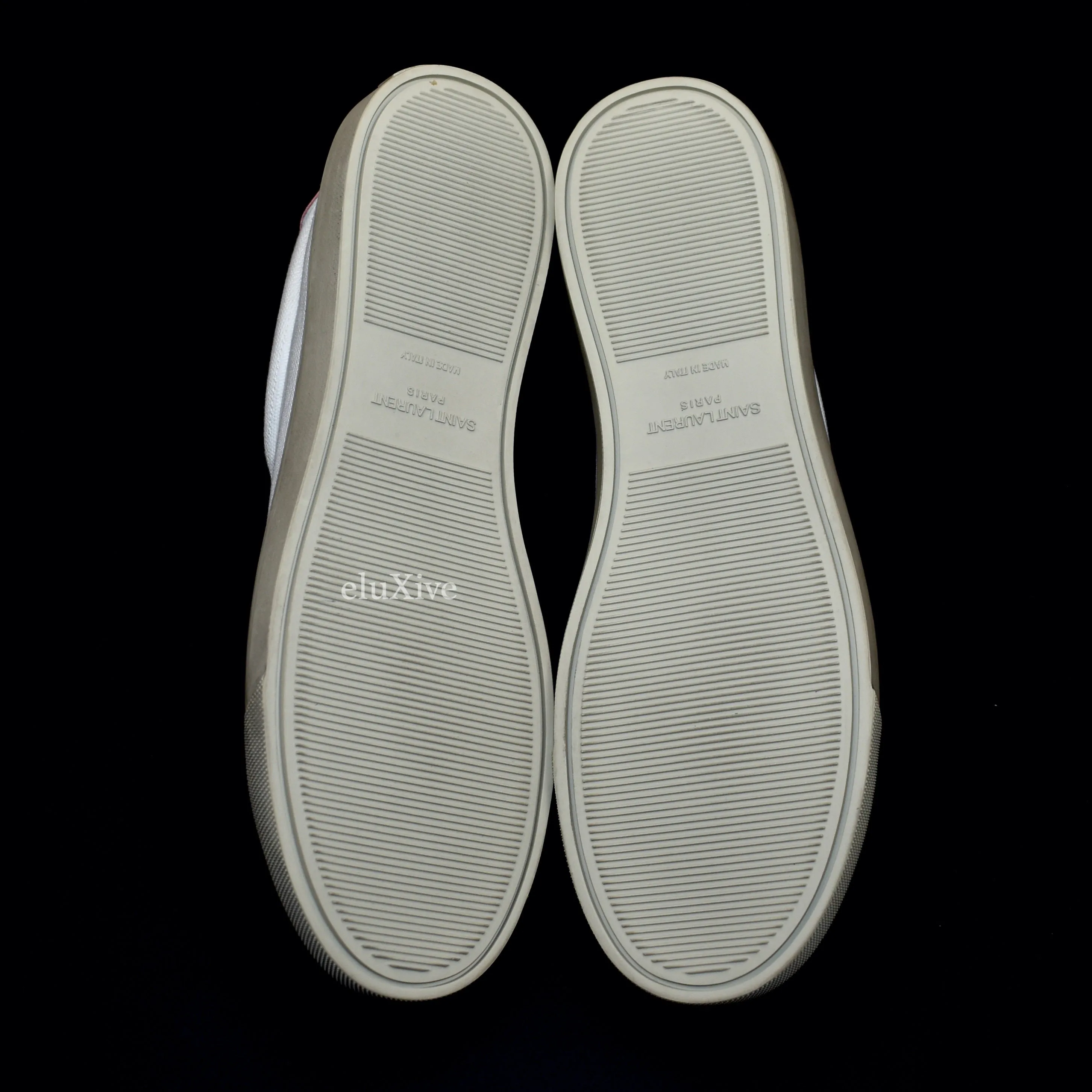 Saint Laurent - White Canvas Andy Low Top Sneakers