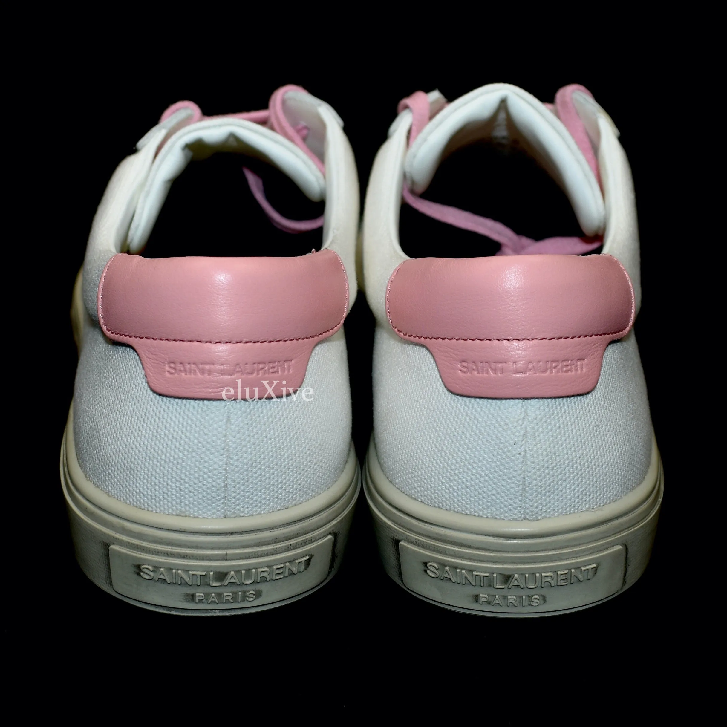 Saint Laurent - White Canvas Andy Low Top Sneakers