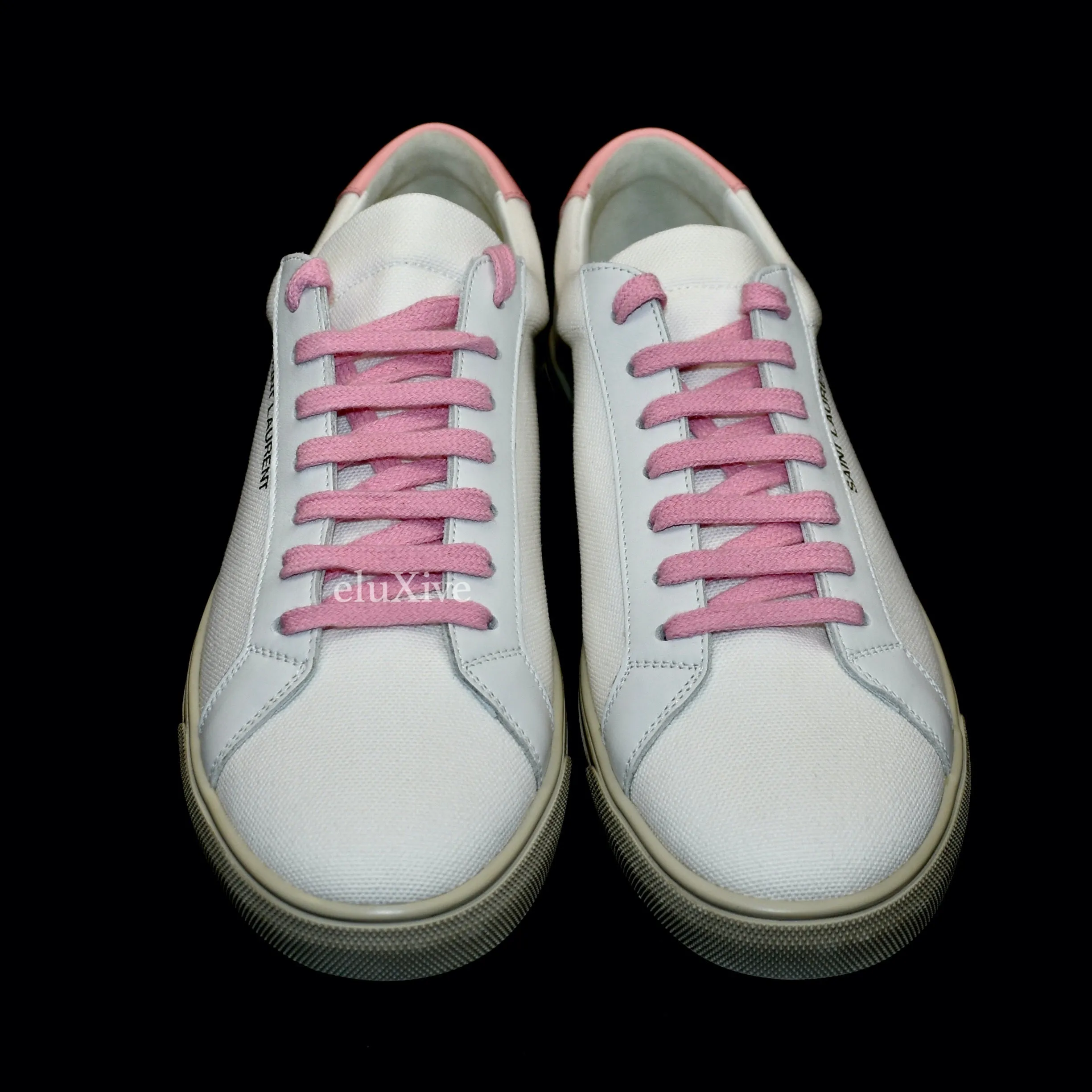 Saint Laurent - White Canvas Andy Low Top Sneakers