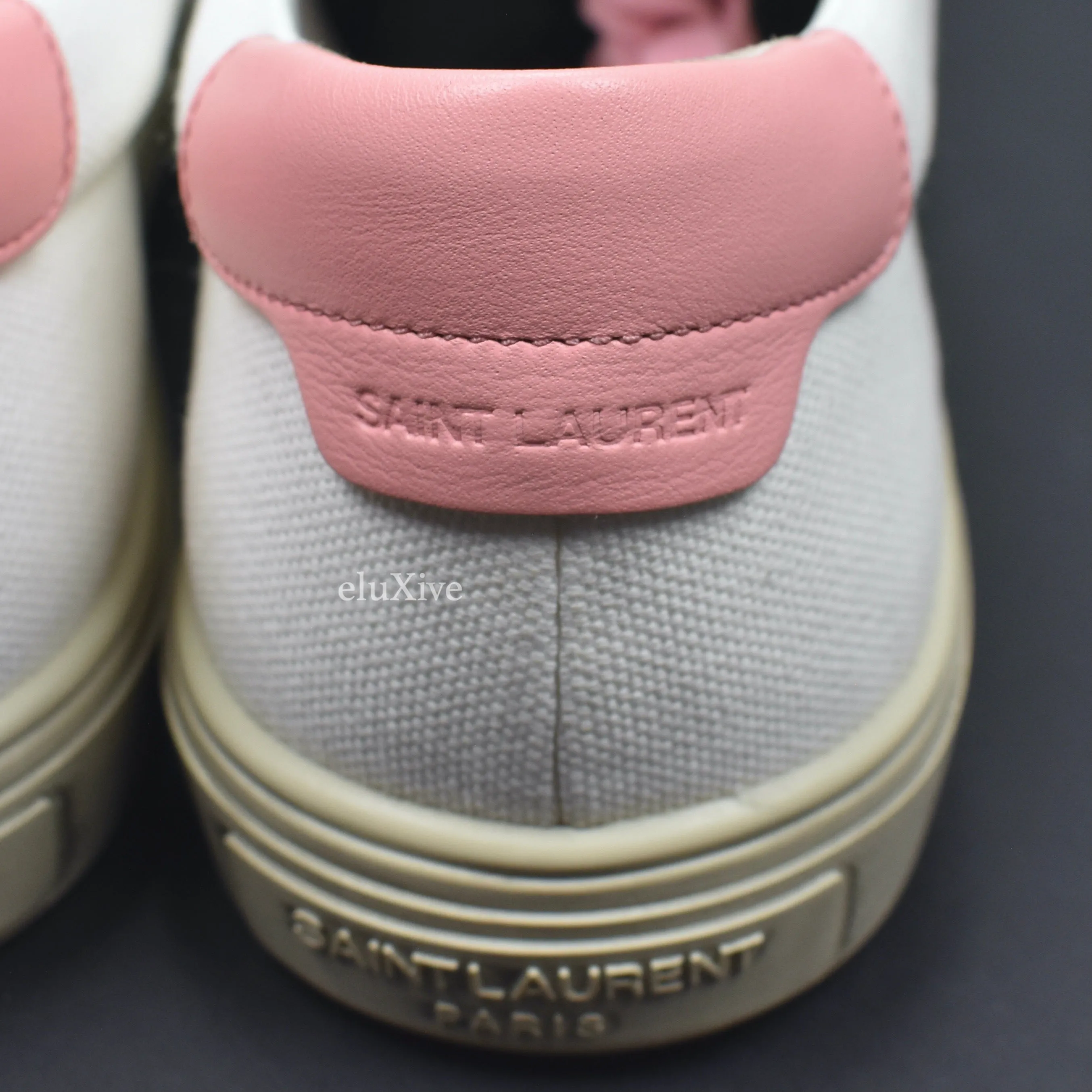 Saint Laurent - White Canvas Andy Low Top Sneakers