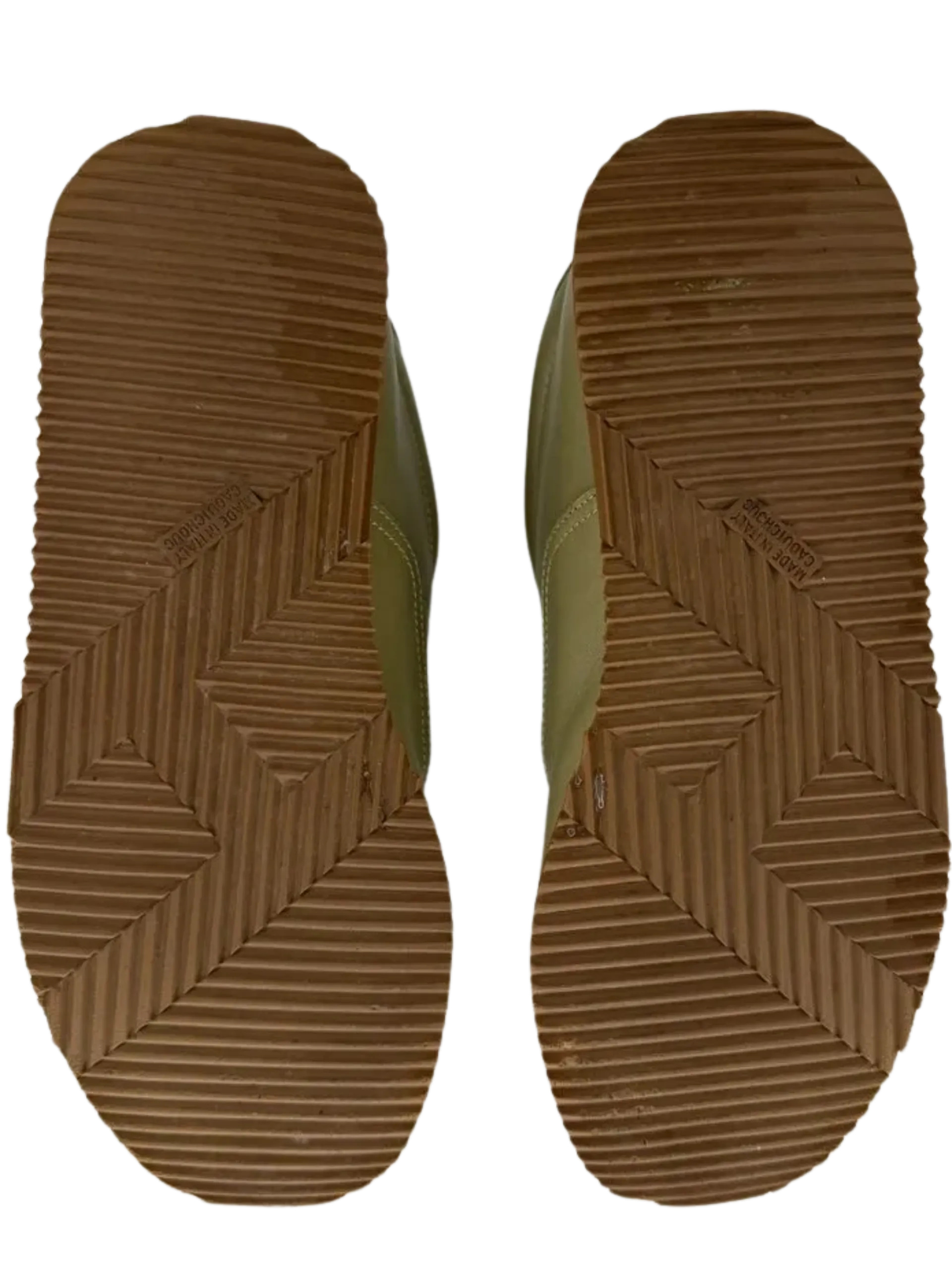 Tan Hermes "Quick" Sneakers