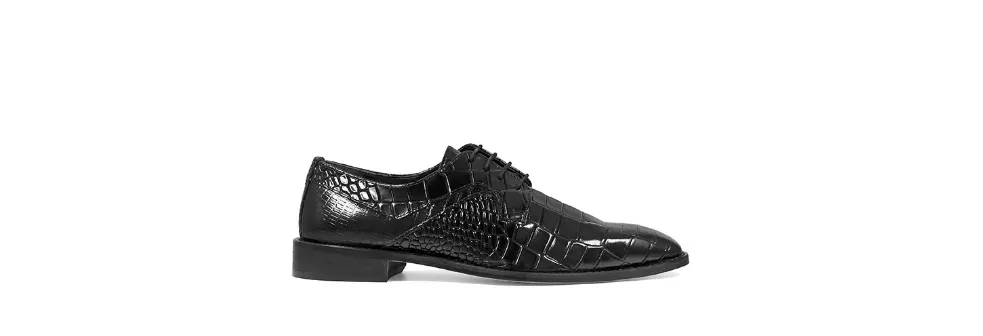 Triolo Plain Toe Oxford Black