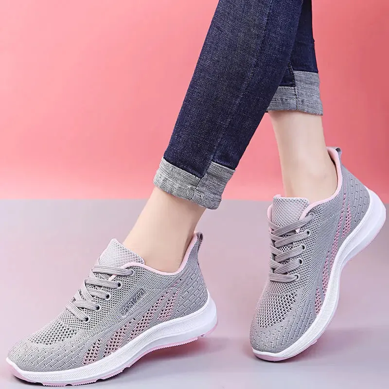 Women's Breathable Mesh Vulcanized Sports Shoes