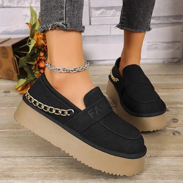 Women's Platform Vintage Slip-On Loafers 61760518C