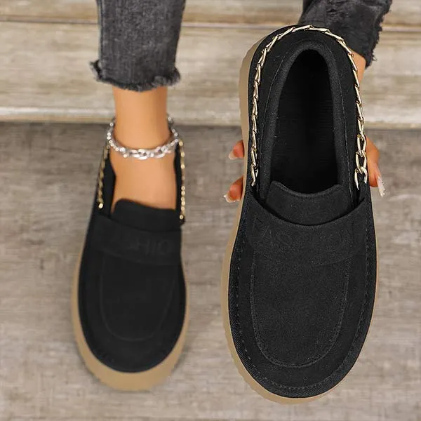 Women's Platform Vintage Slip-On Loafers 61760518C